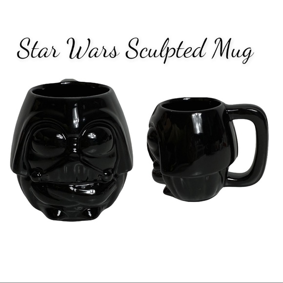 NWT Star Wars Black Sculpted 3D Darth Vader Mug - Picture 1 of 12